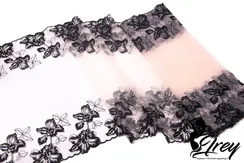 05-82 Вышивка на неэл. сетке 36 см, телесный/черный