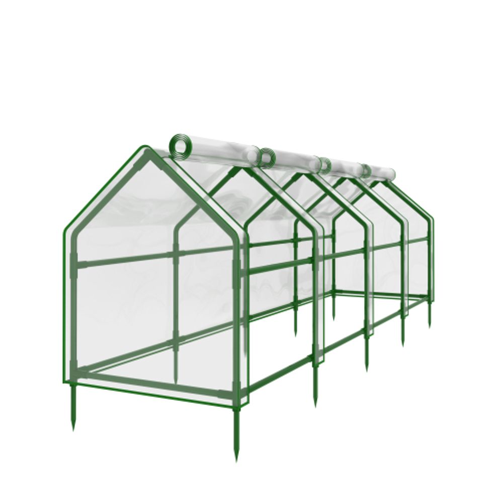 Теплица GREEN APPLE GA-House-4х-frame 3600х900х900 мм 4 отсека