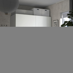 Шкаф-купе PAX HASVIC IKEA комбинация с 3 полками (белый)  140*60*240