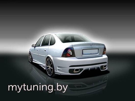 Задний бампер F60 на Opel Vectra B