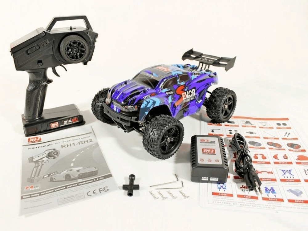 Радиоуправляемый трагги Remo Hobby S-EVOR синий 4WD RTR масштаб 1:16 2.4G - RH1661-Blue