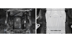Защита КПП Rival для Fiat Fullback (V - 2.4D) 2016-н.в./Mitsubishi L200 V (V - 2.4D) 2015-2019 2018-н.в./Mitsubishi Pajero Sport III (V - 2.4D; 3.0) 2016-2021 2021-н.в. (устанавл-ся совместно с 333.4041.2), штампованная, алюминий 4 мм, с крепежом, 333.4047.2
