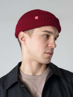 Шапка укороченная бордо Город Горький