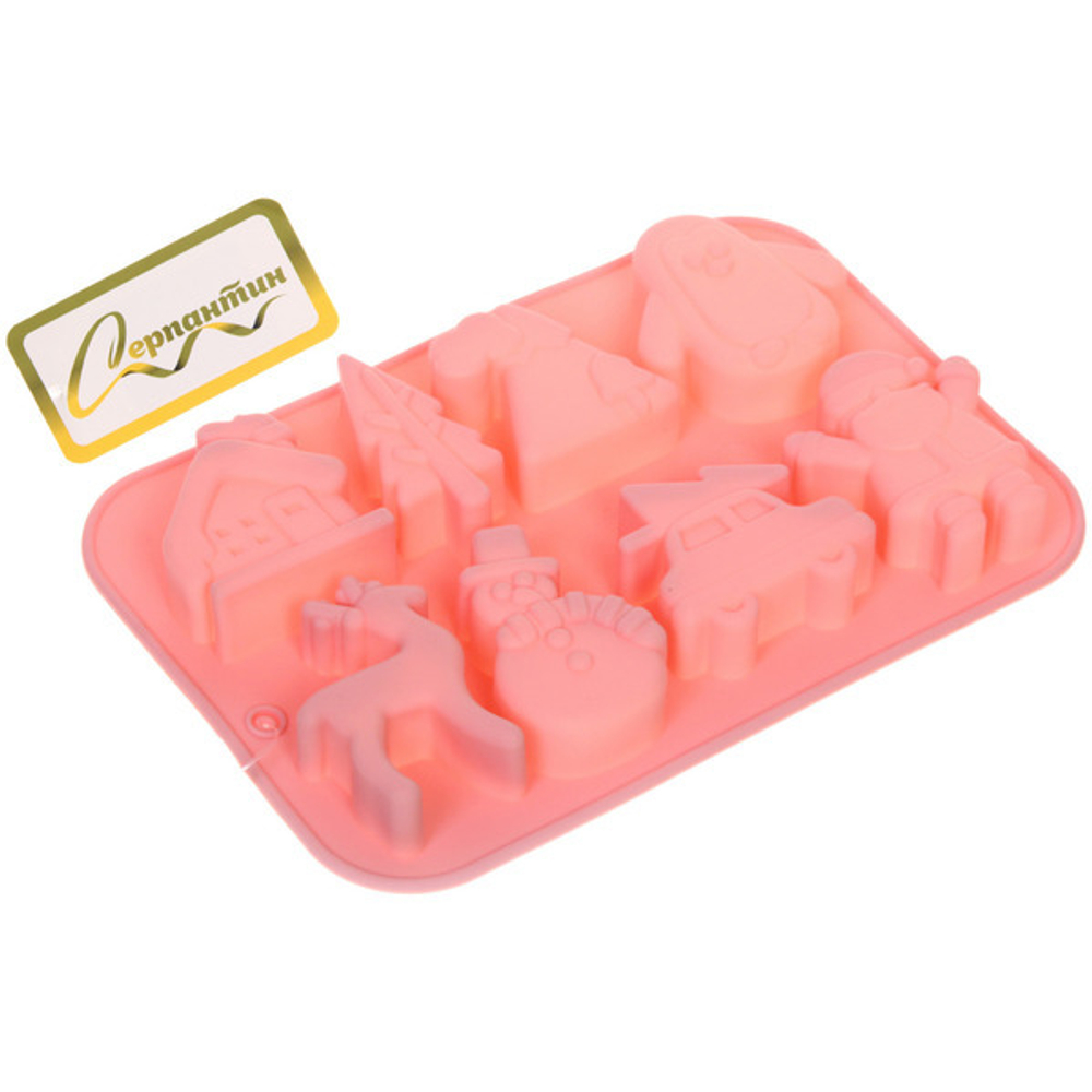 Форма силиконовая «Новогодний карнавал» 29,9*14*2,3см