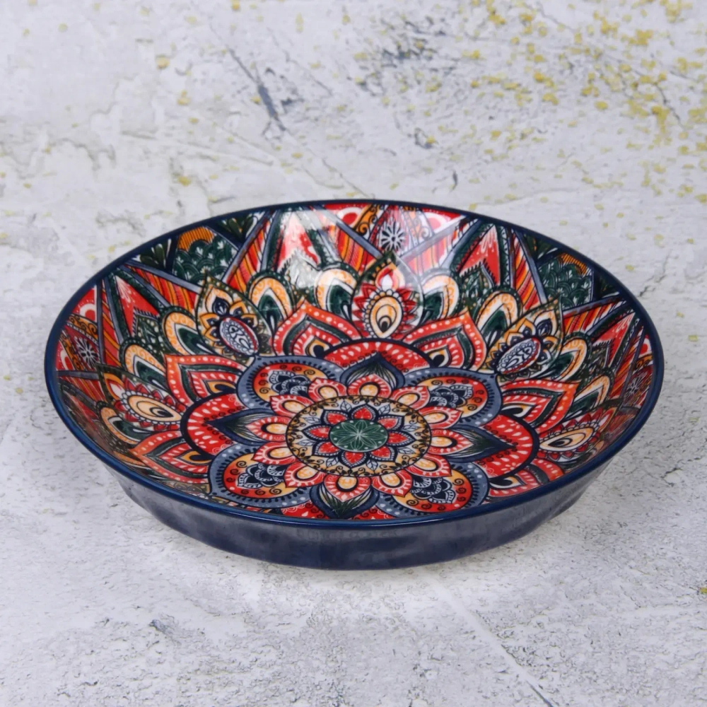 Тарелка керамическая «Марракеш» синяя 20,5*4,5см