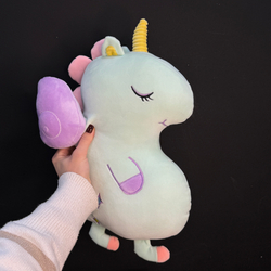 Единорог плюшевый сиреневый