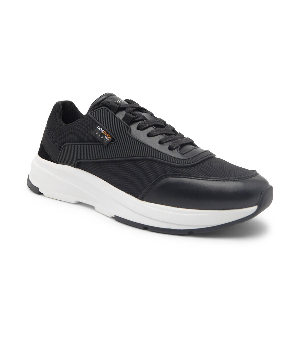 кожаные кроссовки low top lace up mix Calvin Klein - черный(HM0HM00750)