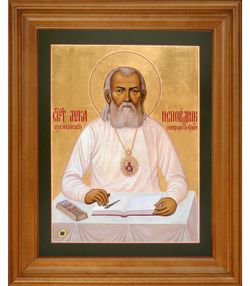 Святой Лука Крымский Симферопольский, Войно-Ясенецкий. Икона на дереве с мощевиком.