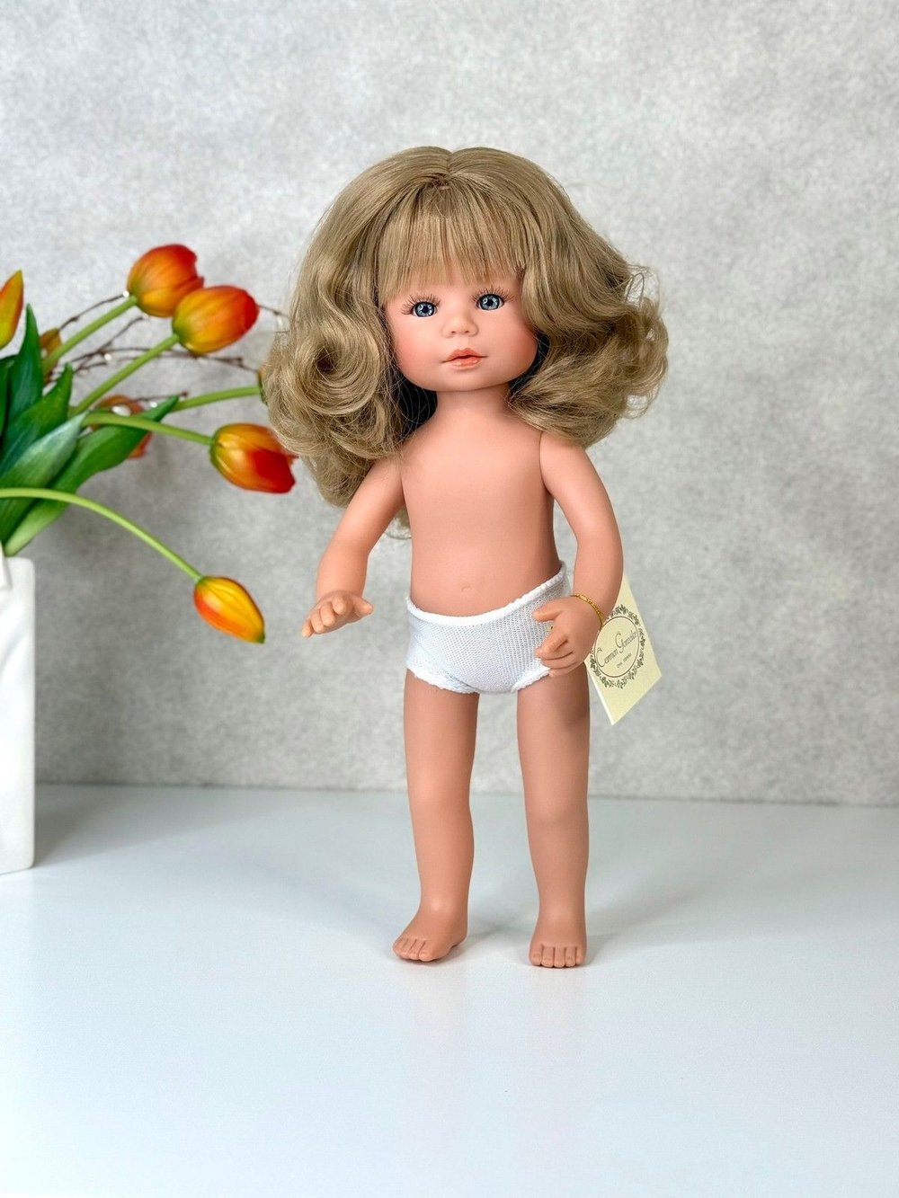 Кукла D Nenes виниловая 34см Xavi без одежды (022359W)