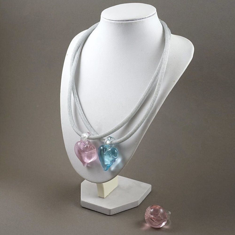 Кулон Сердце розовое Кулон Сердце розовое