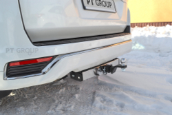 Фаркоп PT GROUP /съемный квадрат/ с нержавеющей накладкой Toyota LC 300 2021-(паспорт и сертификат в комплекте)(без электрики) арт.TLT-21-991124.00