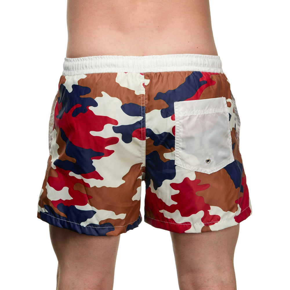 Мужские шорты с камуфляжным принтом Sesmik STORM MILITARY RED