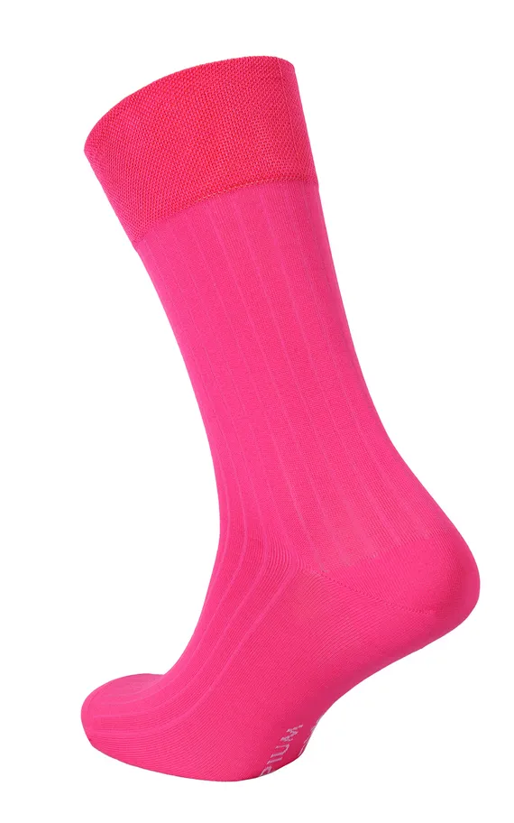 Мужские носки Premium "в рубчик" Розовый