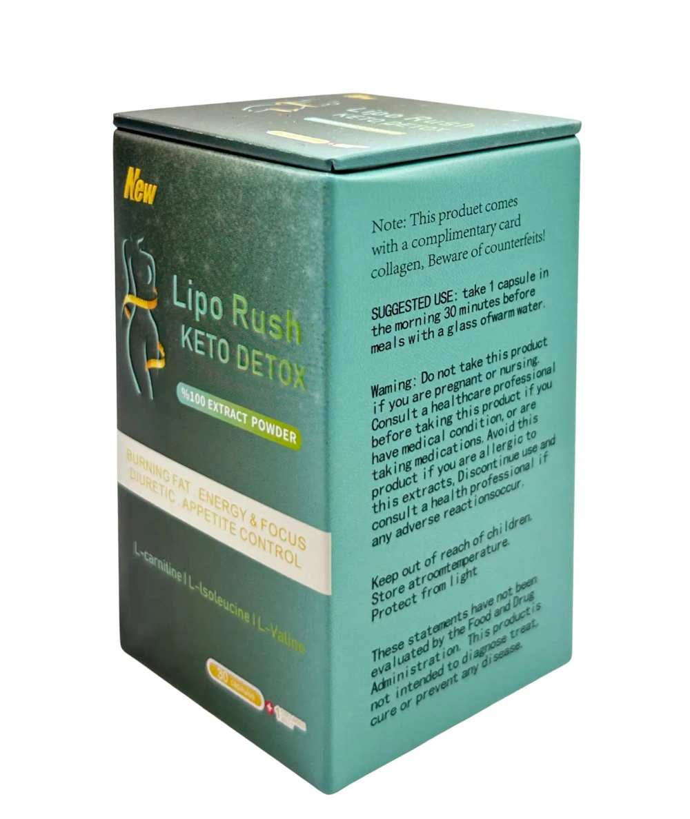 Капсулы Lipo rush Keto Detox Американские для похудения