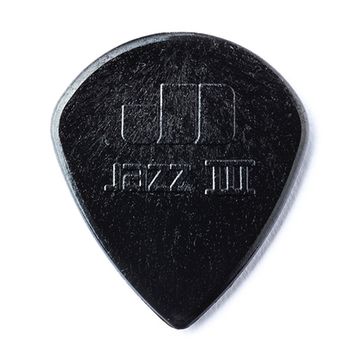 Медиаторы, 24шт, острый кончик, нейлон, черные, Dunlop 47R3S Jazz III