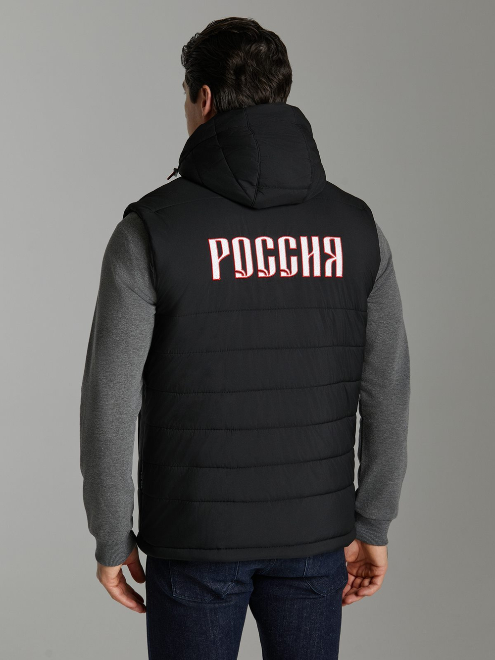Жилет утепленный мужской РОССИЯ черный