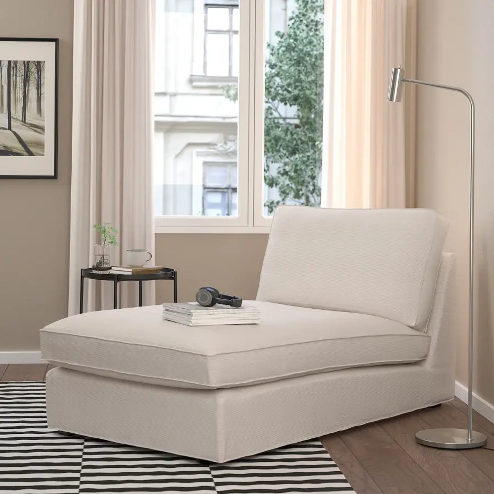 Кресло-кровать - IKEA KIVIK/КИВИК ИКЕА, 83х90х163 см, кремовый