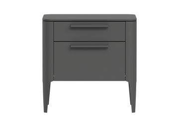 Тумба прикроватная Type 2 ящика ширина 50 см (темно-серый)