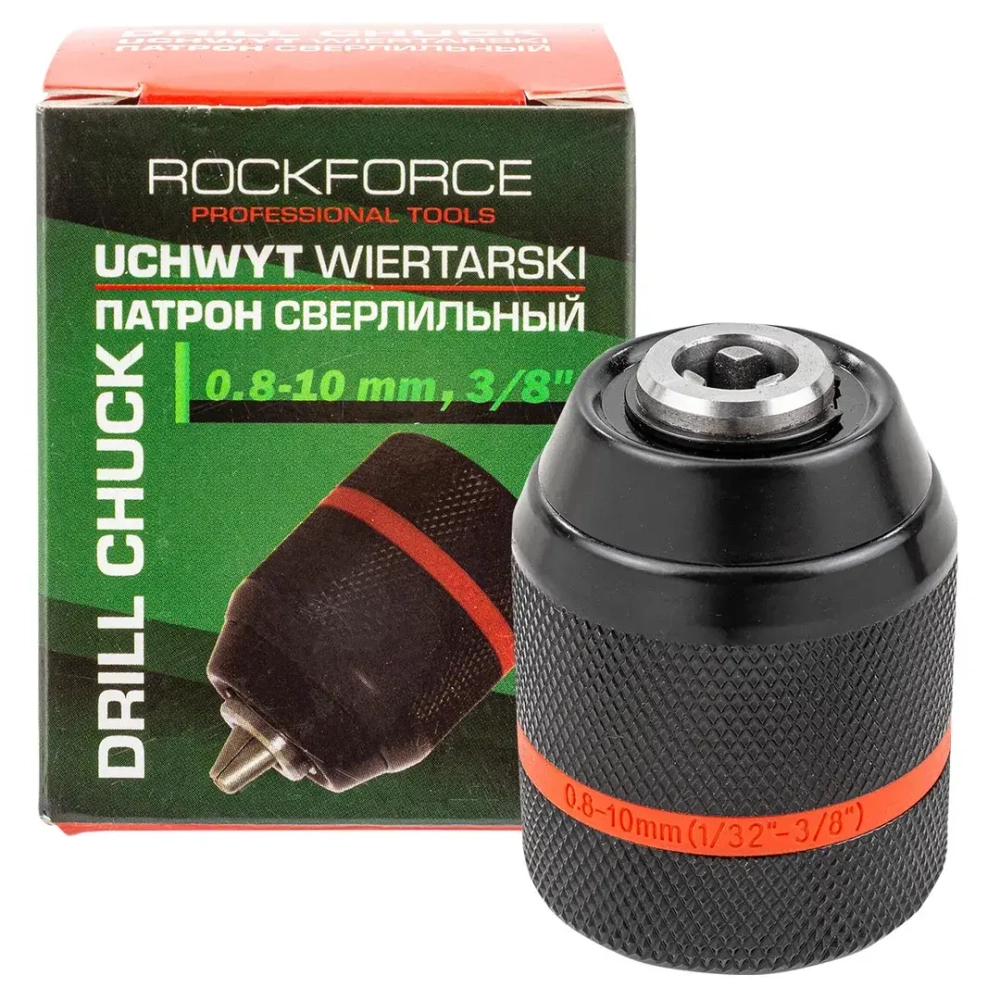 Патрон цанговый для дрели (1-10мм, 3/8'') RockFORCE RF-G00520