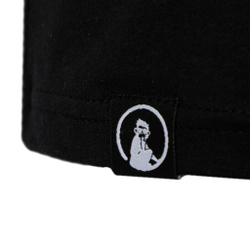 Мужское теннисное поло Quiet Please Glow In The Dark Logo T-Shirt Men - Black, White