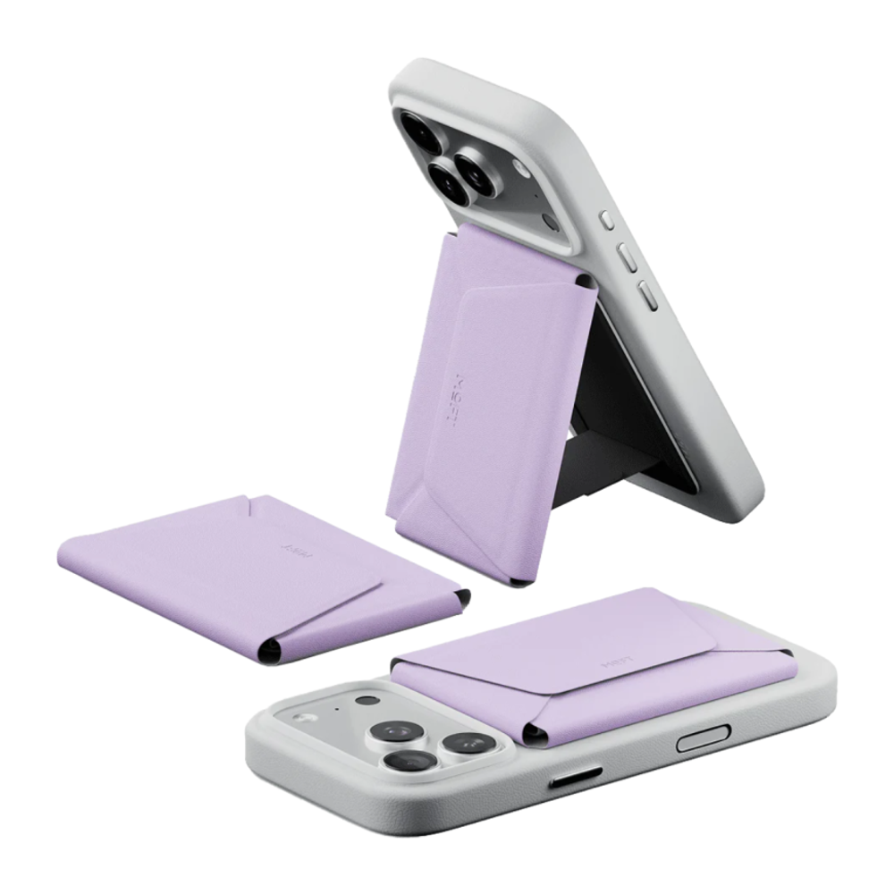 Кожаный чехол-бумажник MagSafe с подставкой MOFT Snap Field Wallet Картхолдер из веганской кожи. Вмещает до восьми карт. Есть RFID-защита, небольшое отделение для купюр и кармашки для SIM-карты и устройства её извлечения