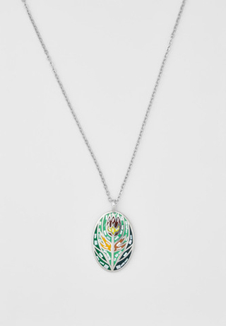 Ожерелье Qarlygash & Qyzgaldaq GREEN STEEL