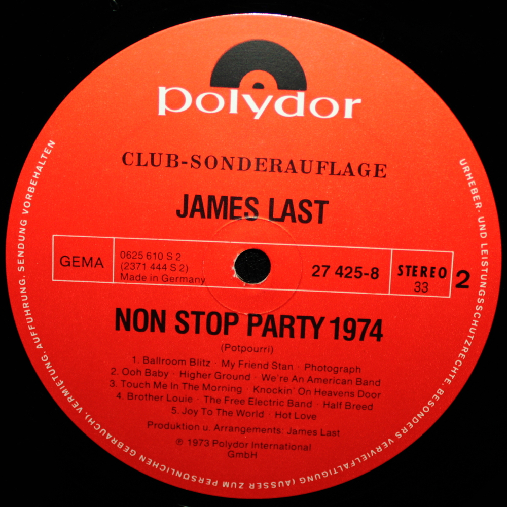 James Last / Non Stop Party 1974 (LP)