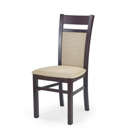 Стул HALMAR GERARD 2 темный орех/TORENT BEIGE