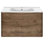 Тумба под раковину Vincea Paola 800 подвесная, 2 выкатных ящика soft close, V.Oak