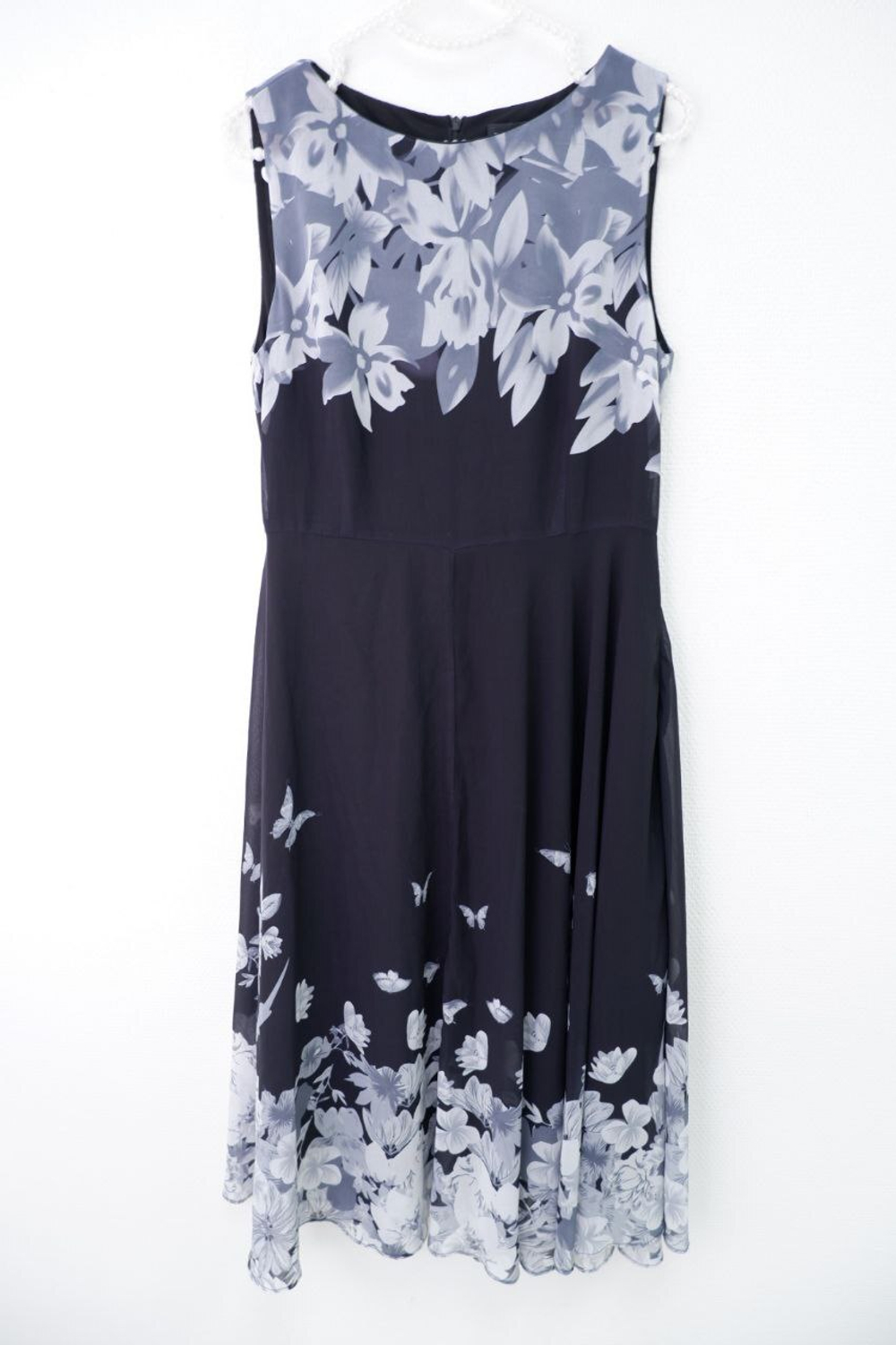 Платье с принтом 46 размер