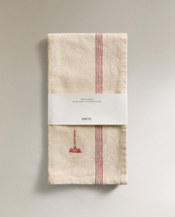 Zara Home кухонное полотенце из хлопка, вышивка, 70 50 см · 7251/026