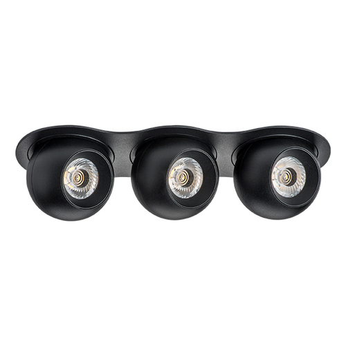 i637747474 Светильник INTERO LED 9W*3 850LM*3 24G ЧЕРНЫЙ 4000K (217637+217074+217074+217074)