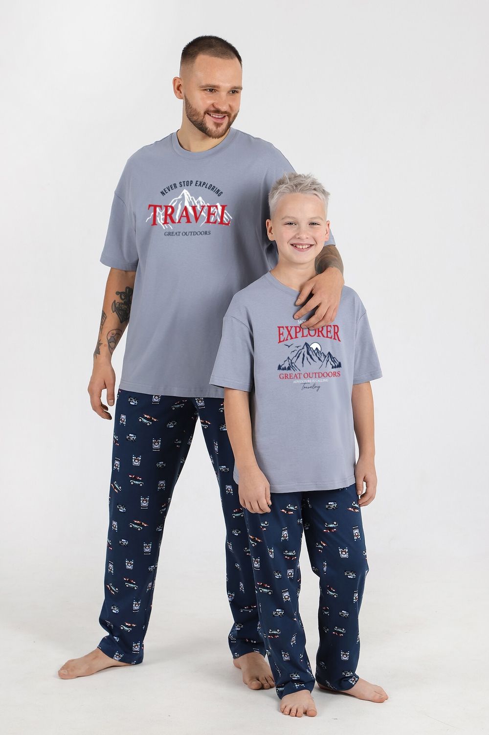 Костюм для мальчика Тревел-1 Виотекс СЕРЫЙ