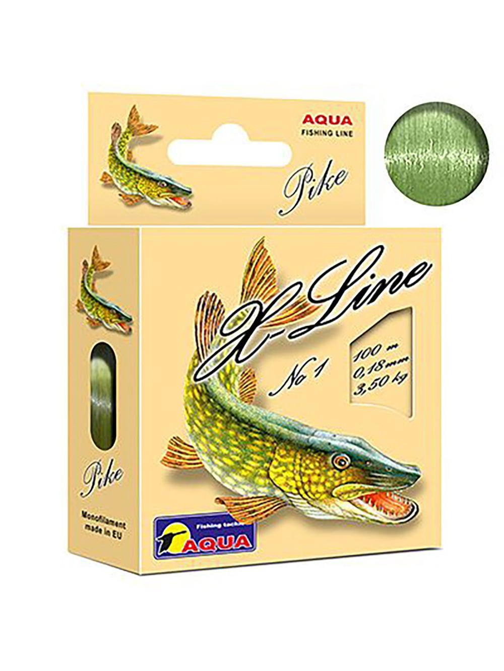 Монофильная леска для рыбалки Aqua X-Line Pike