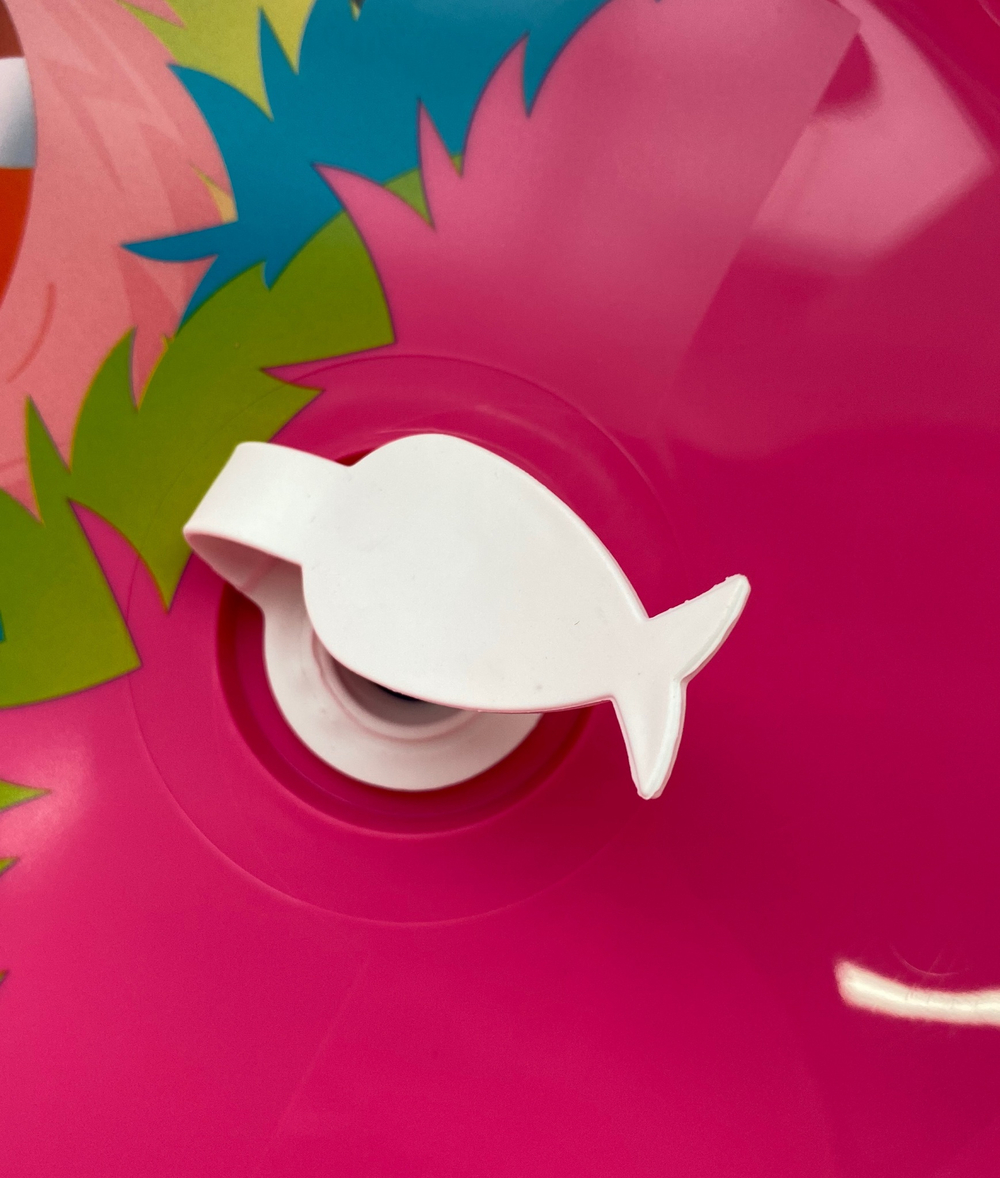 Ванна детская 86 см со сливом "Монстры" розовый