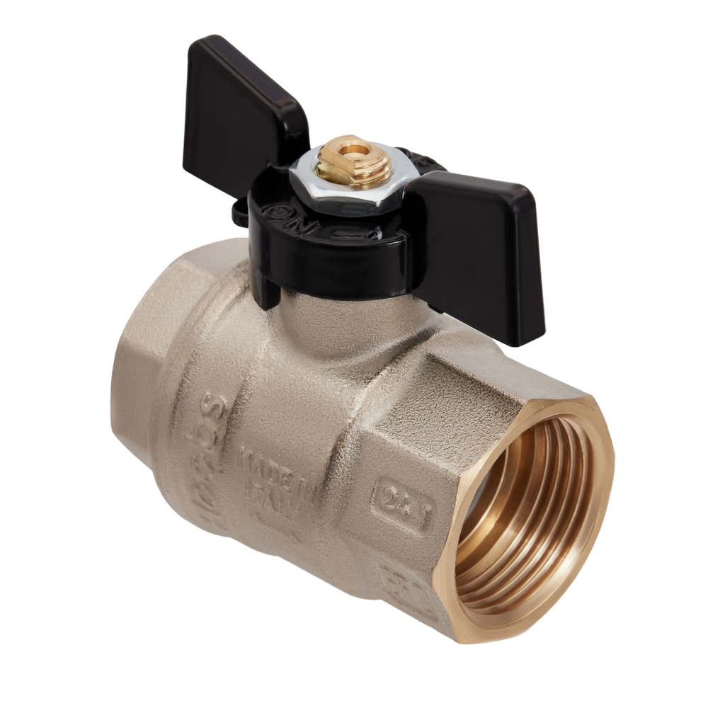 Кран шаровой Hoobs Orion 1/2" внутренняя-внутренняя (бабочка)