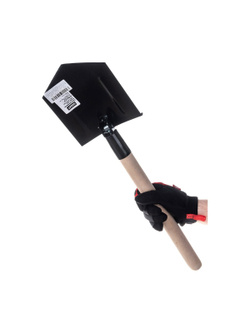 Складная автомобильная саперная лопатка Gigant с ребрами жесткости, порошковая окраска, сталь 1.5 мм, усиленный складной механизм GDEV-21