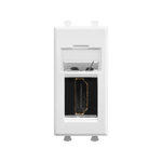 HDMI розетка модульная, тип А-А, "Avanti", "Белое облако", 1 модуль