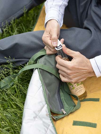 Плед для пикника и отдыха на пляже smart picnic, горчичный