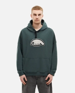 Худи ANTEATER Hoodie-Marengo-White-Logo