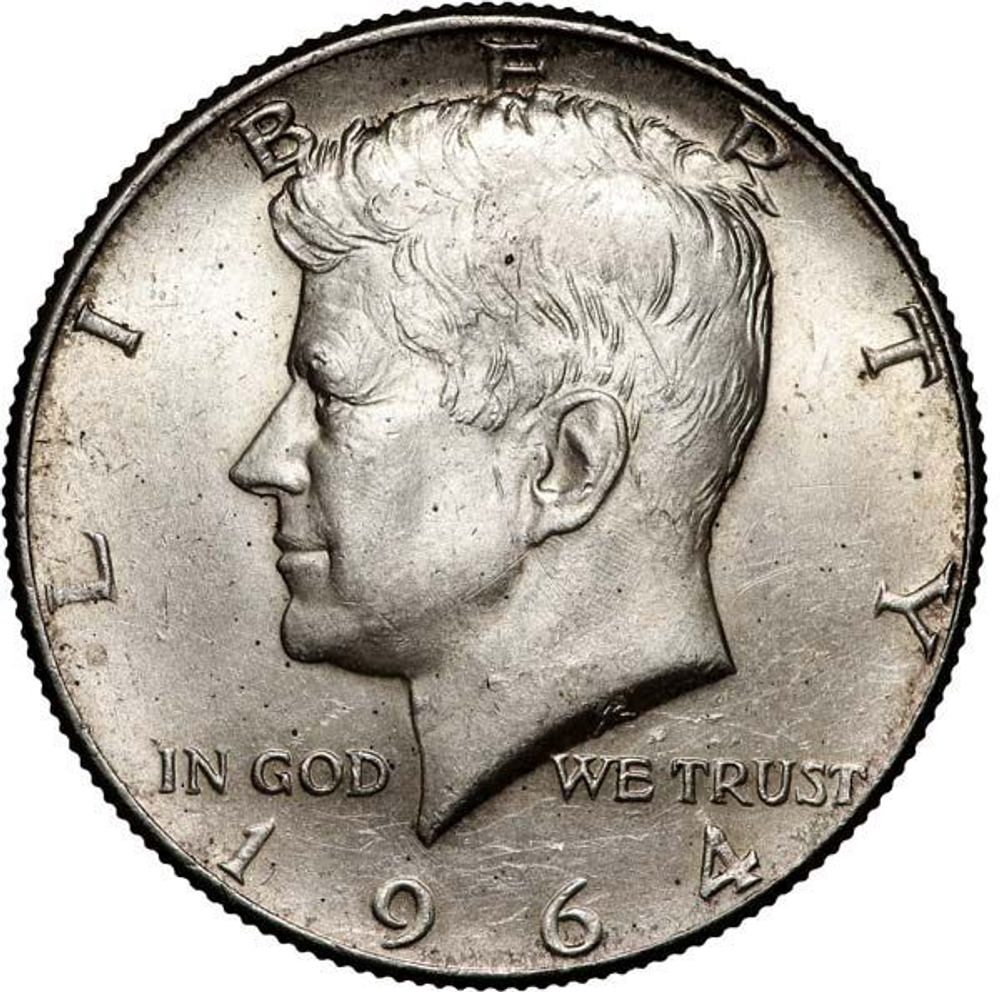 USA 1964 Kennedy Half Dollar (P)