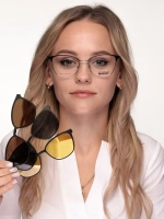 Оправа для очков с магнитными накладками 4в1