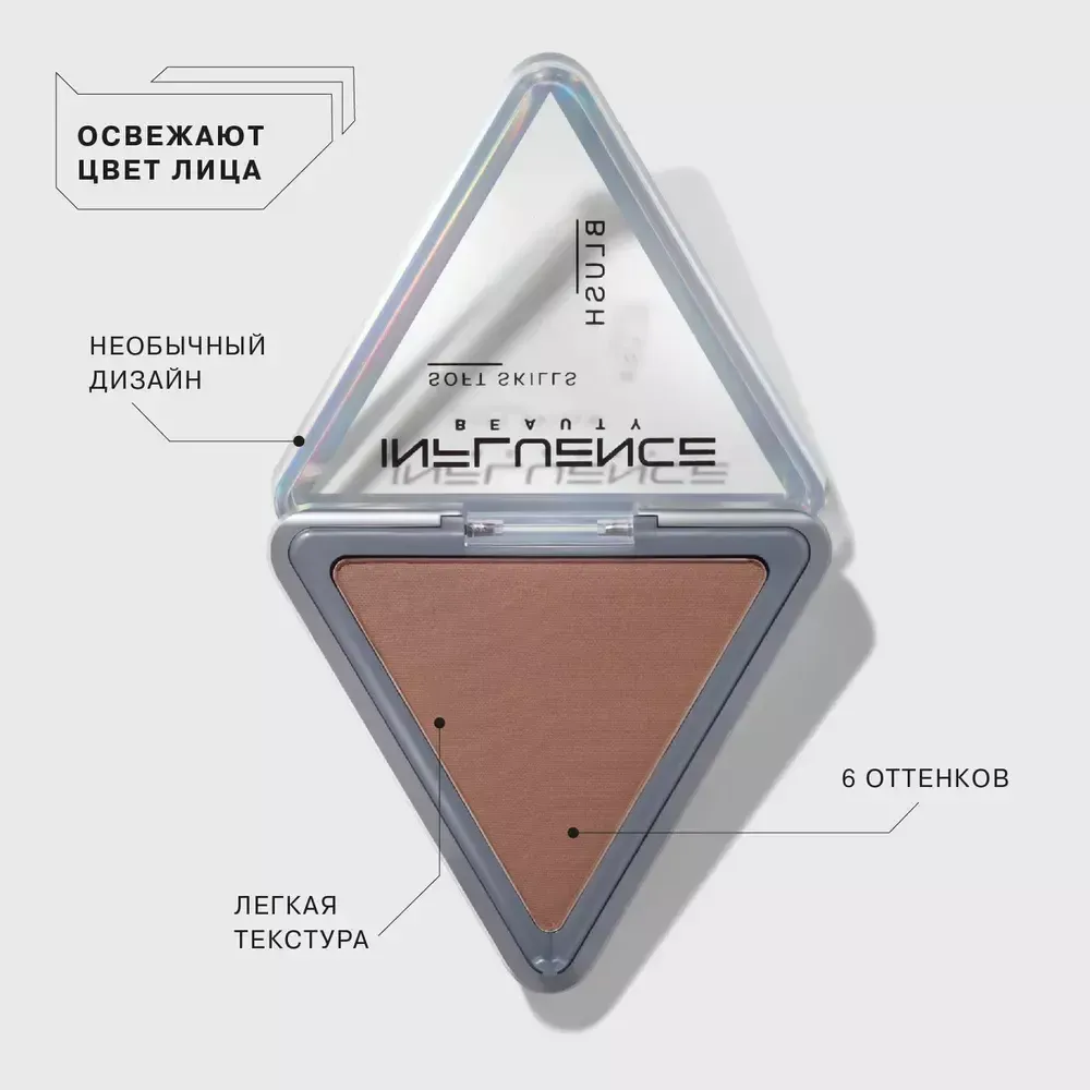 Румяна компактные Influence Beauty Soft Skills- 06