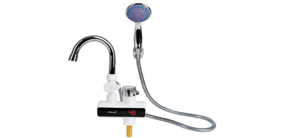 Водонагреватель проточный с душем ATLANTA ATH-7437 белый