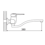 Настенный смеситель Oute T31 T3153