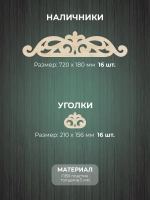 Наличники из фанеры комплект для 2 окон