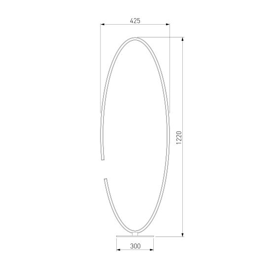 80415/1 / напольный светильник / сатин-никель