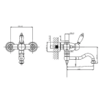 Смеситель для ванны Caprigo Adria–Uno 02-519-VOT