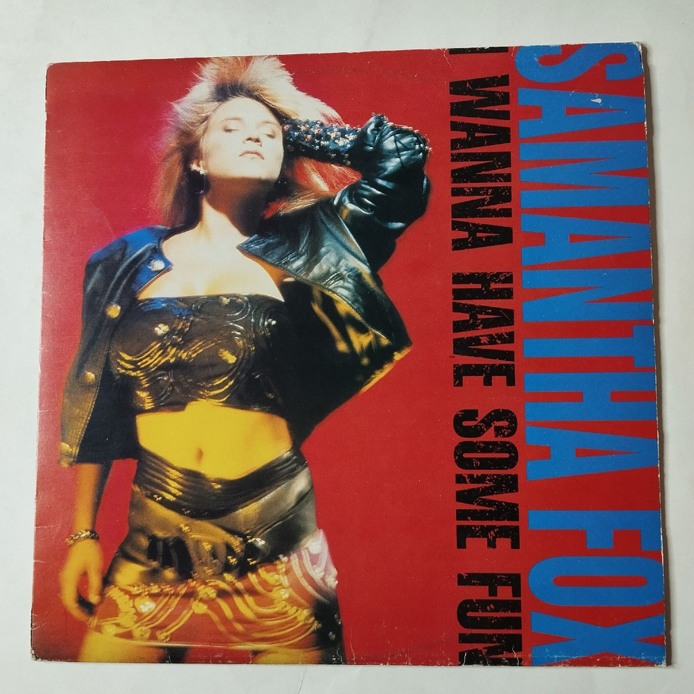 Винтажная виниловая пластинка LP Samantha Fox I Wanna Have Some Fun (Югославия 1989)
