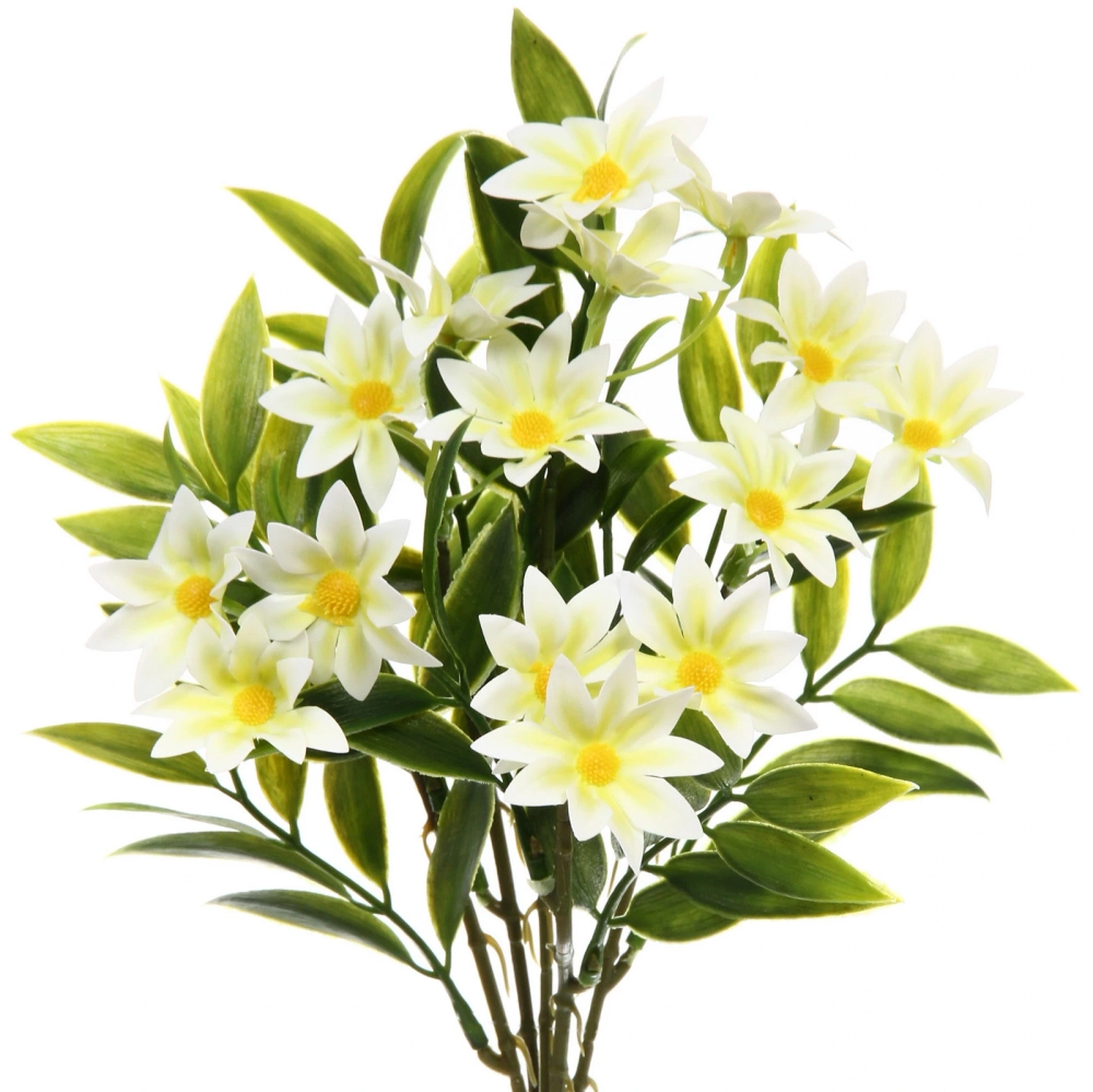 Искусственные цветы «Волшебство лета» 32см Космея 15 цветков белые